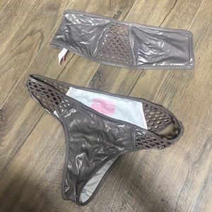 Victoria’s Secret metallic bikini